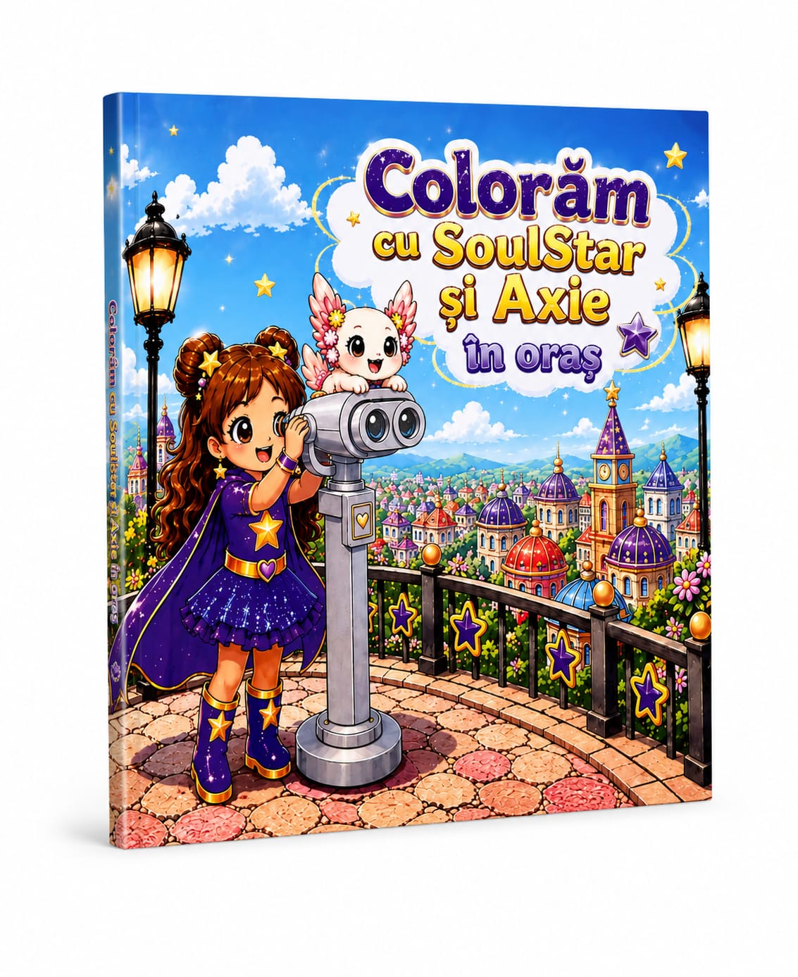 Colorează cu SoulStar și Axie în oraș